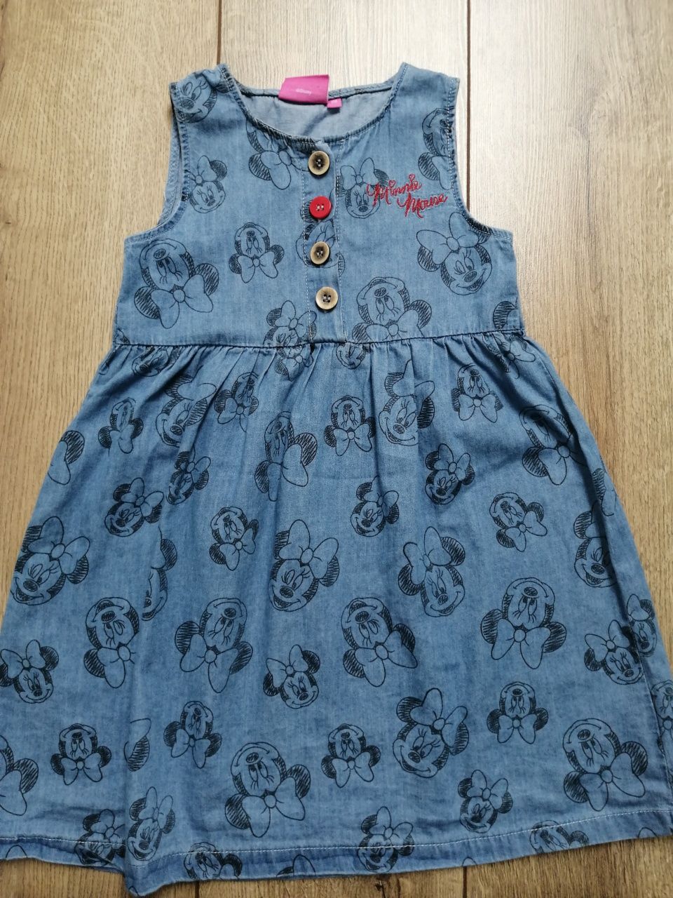 Sukienka sukieneczka jeansowa Minnie Mouse r. 110