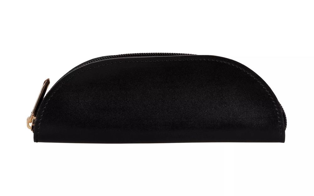 Piórnik Moon czarny na suwak. Antra