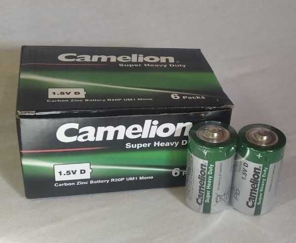 Батарейка CAMELION R20P-SP2G Green Shrink 1х2  упаковка 12шт