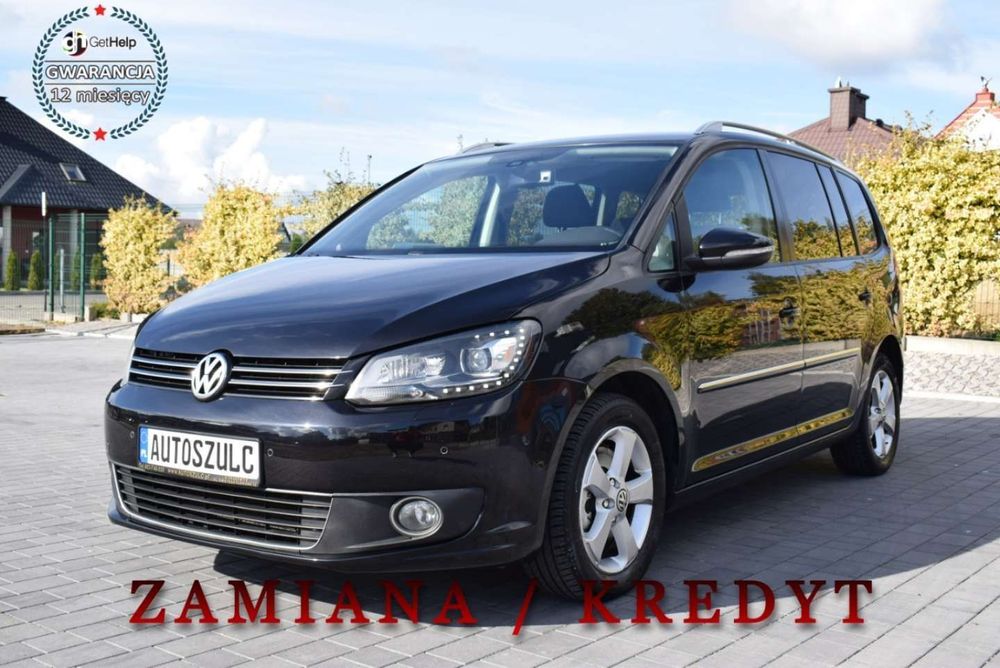 Volkswagen Touran 2.0 TDI, 170 KM, Automat, 7-OSOBOWY, Rodzinny, Zarejestrowany, Opłacon