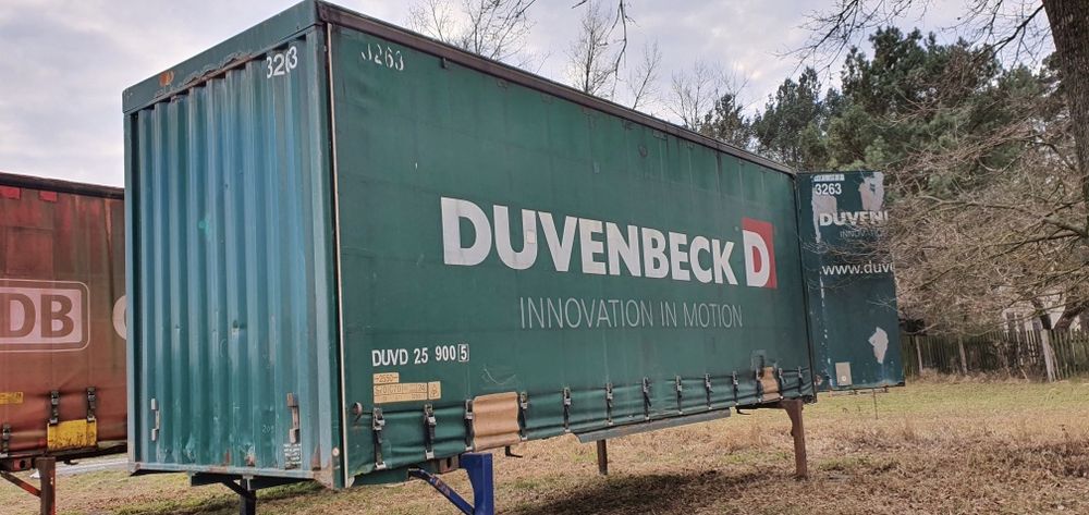 Zabudowa kontener BDF firanka, plandeka