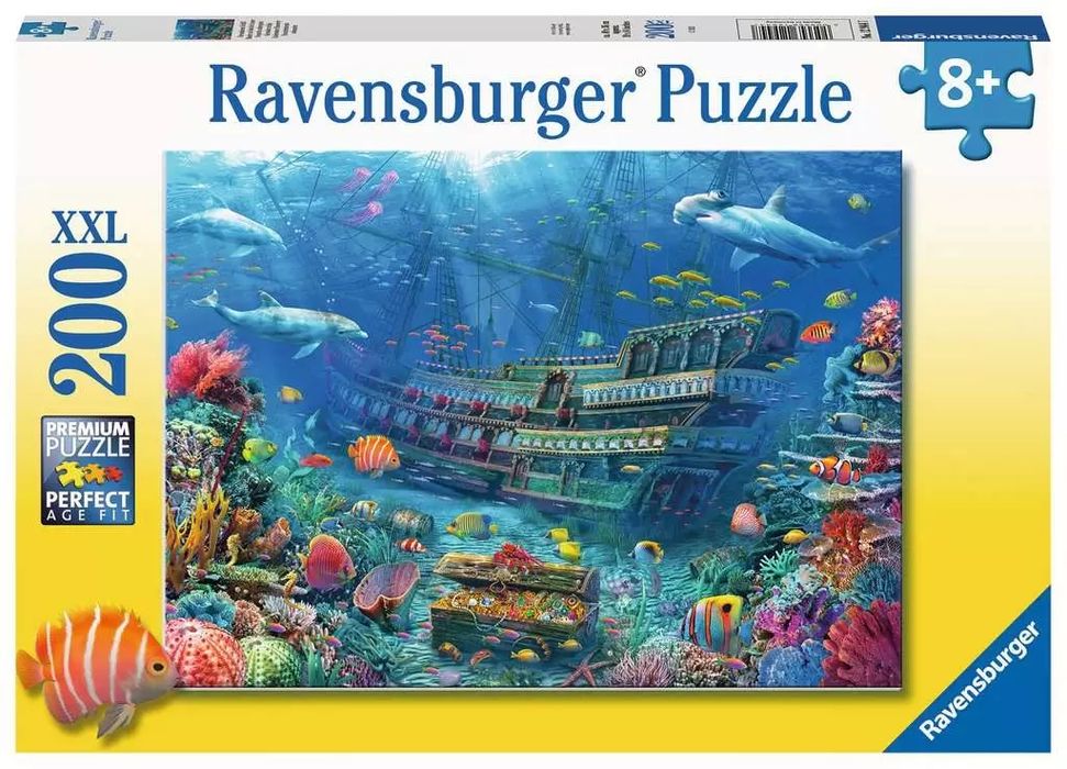 Puzzle XXL 200 elementów. Zatopiony statek. Ravensburger