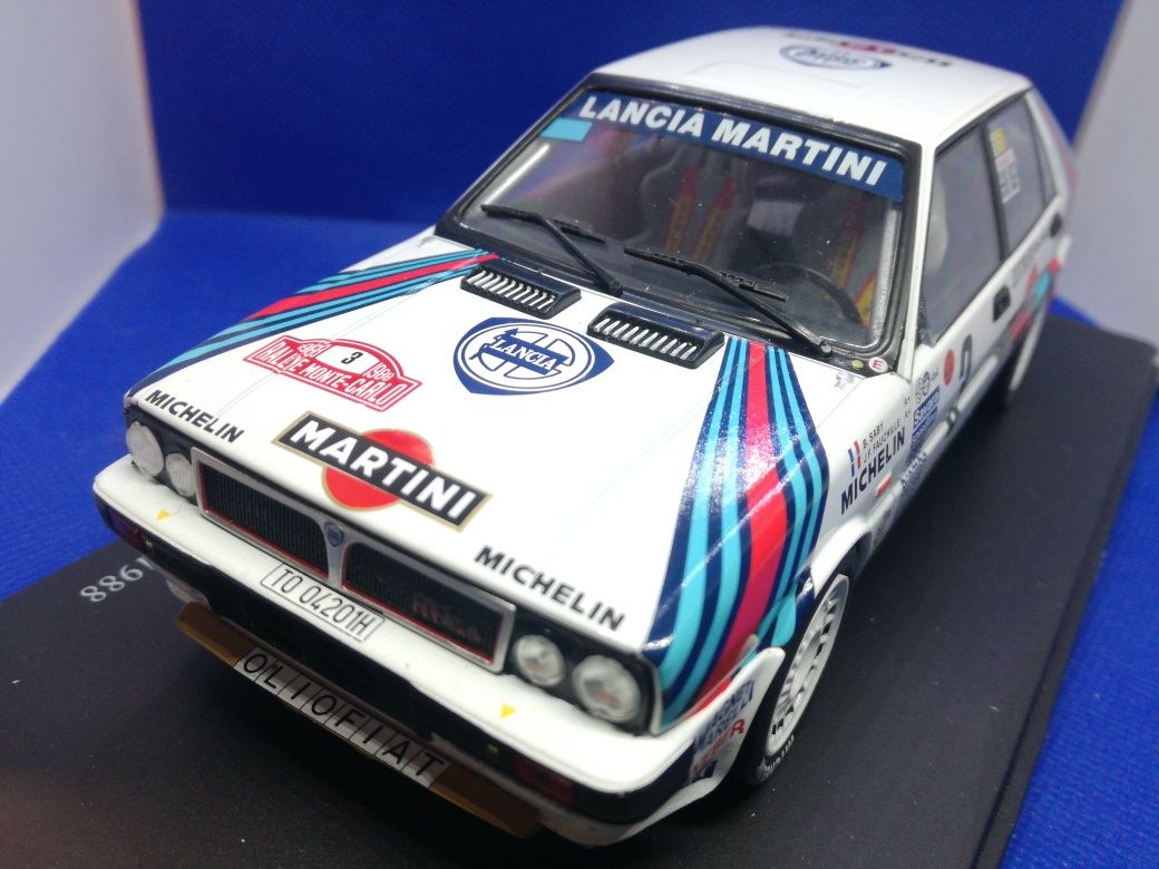 N. 140 Miniatura escala 1/28 Lancia Delta Bruno Saby RMC 1988