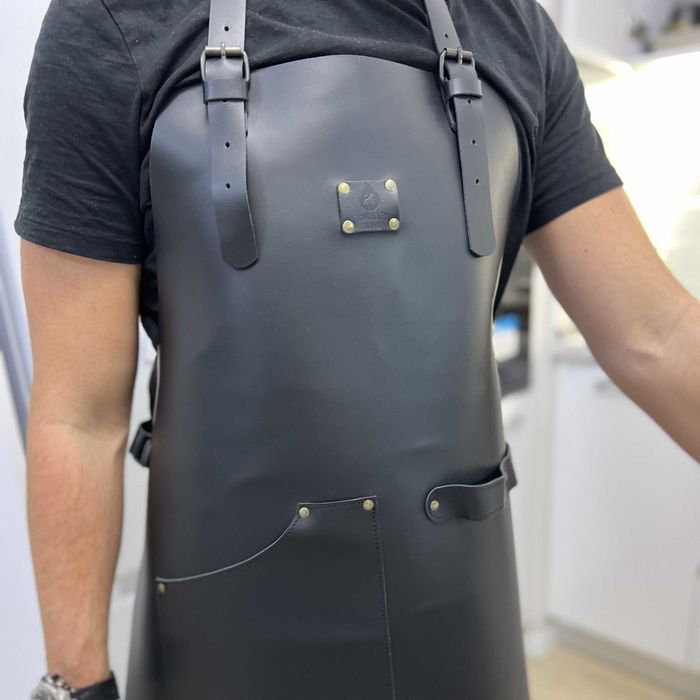 Фартух шкіряний FR19/1 Фартук мужской кожаный для барбекю