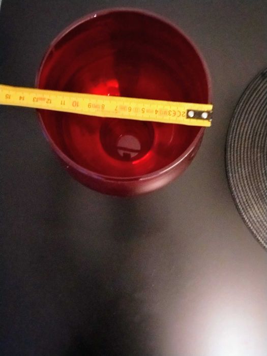 Wazon szklany czerwony