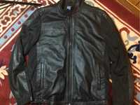 Кожаная куртка бомбер косуха кожа ягненка Pierre Cardin p.50 новая