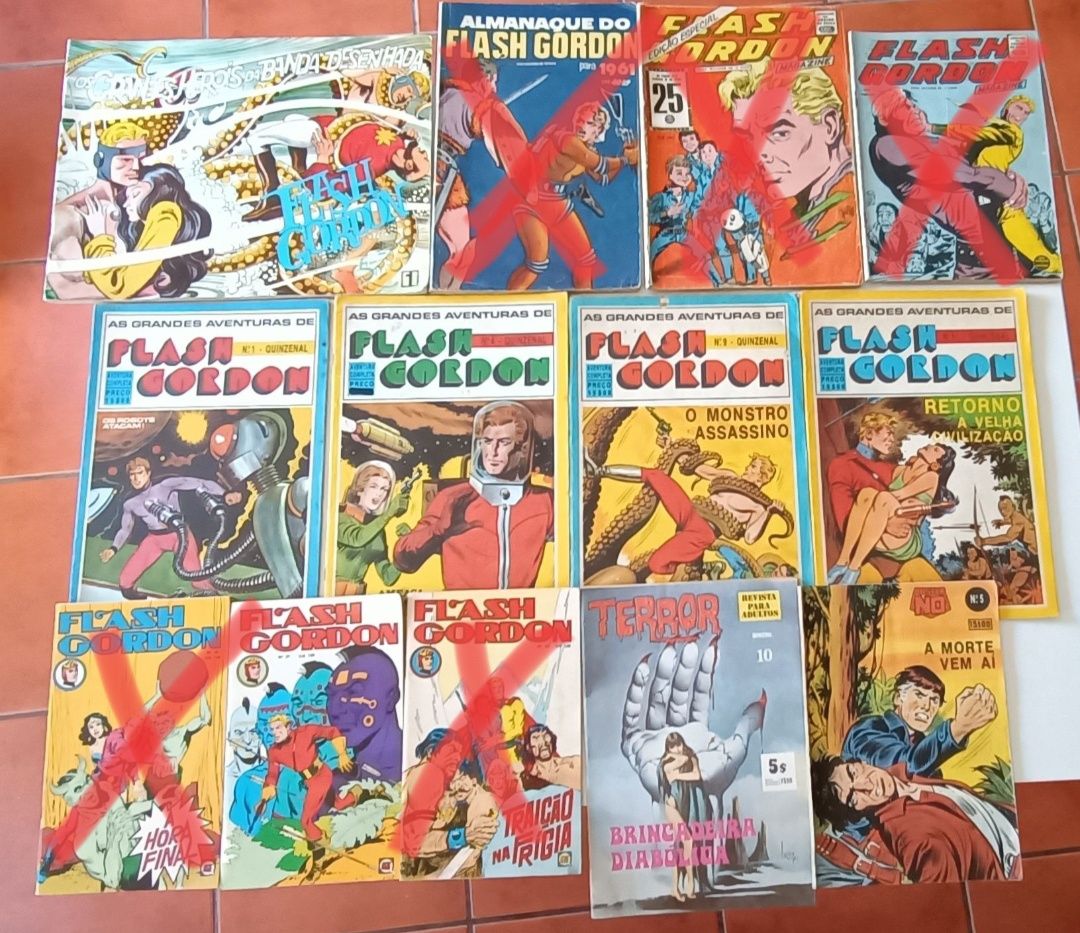 82 Livros Flash Gordon, Comix, Col. Modernos Banda D., Desporto e Aven