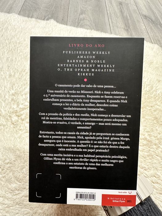 Livro Thriller de Gillian Flynn