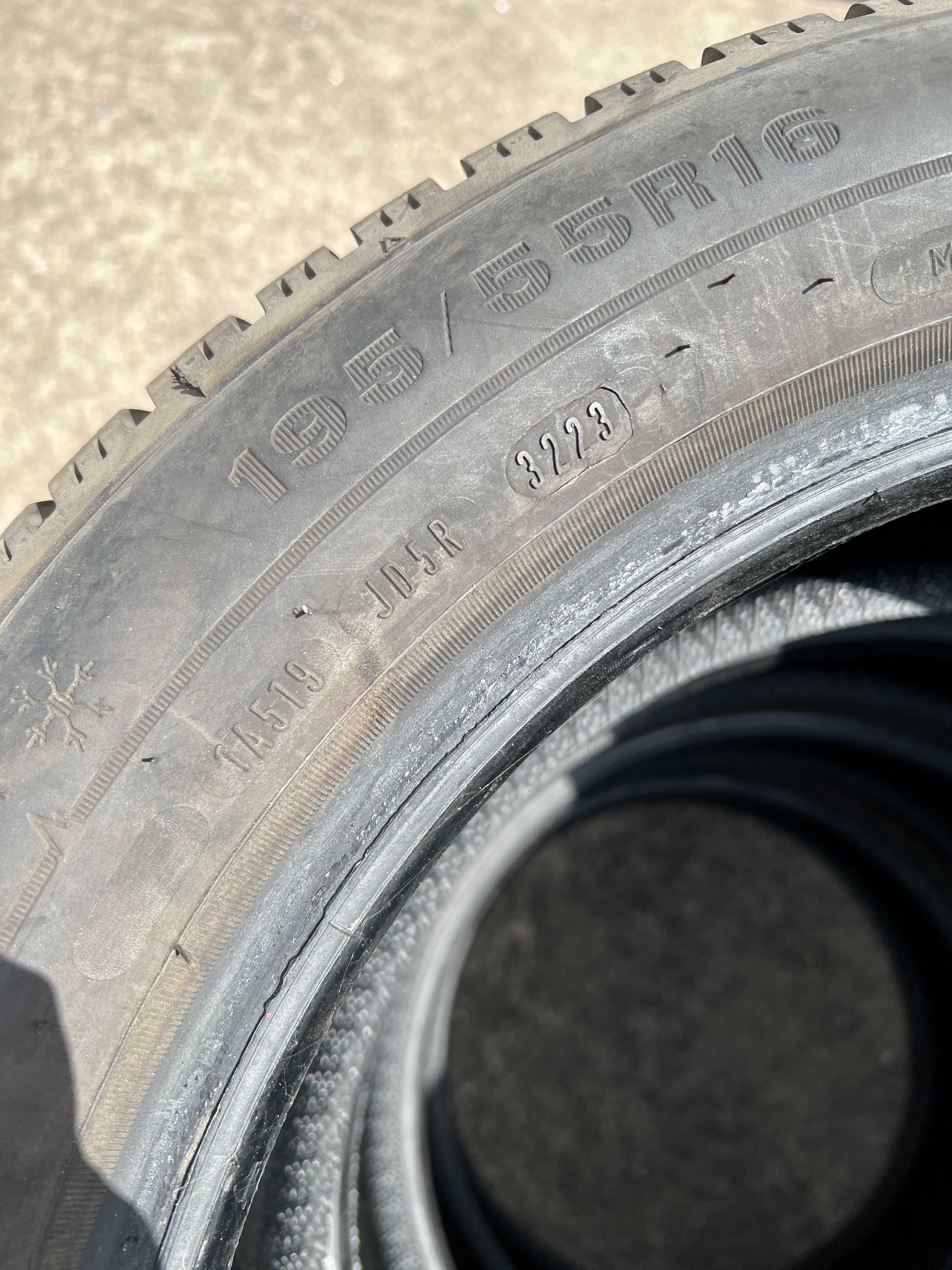 Зимові шини Dunlop Winter Sport 5 195/55 R16 87H. Стан нових