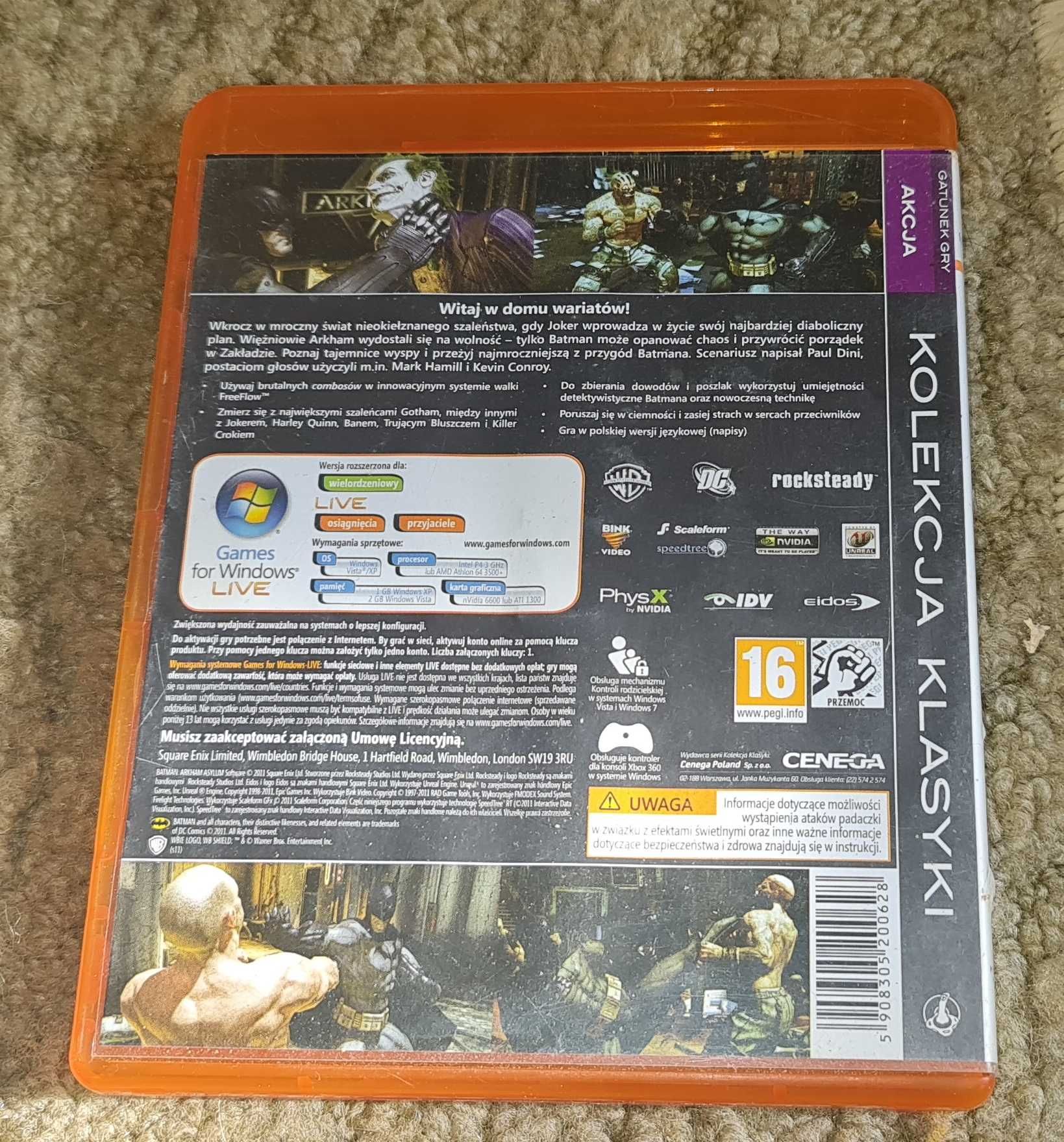 Batman Arkham Asylum /PC/ PL / DST / BEZ KLUCZA /