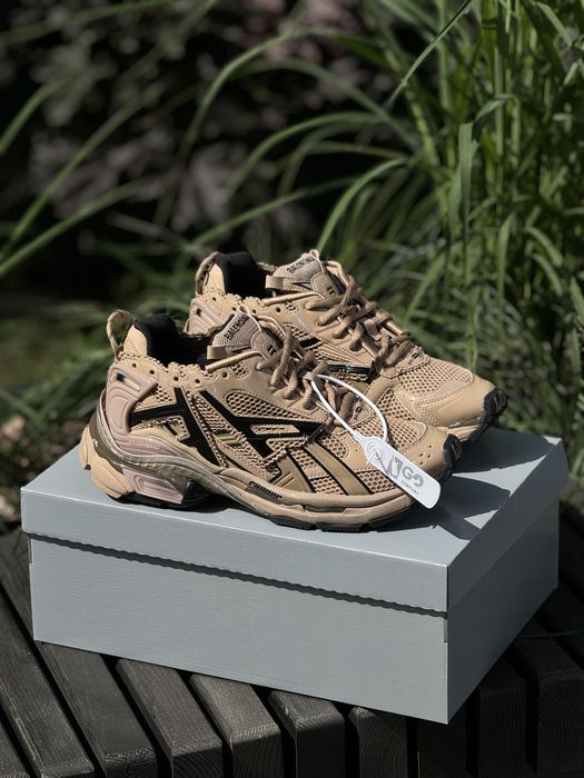 БЕЗ ПЕРЕДОПЛАТ‼️Жіночі кросівки BALENCIAGA Runner Trainers Nylon Beige