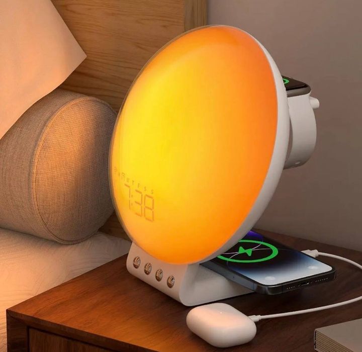 Dekala SRWW-S Настільний годинник будильник із бездротовою зарядною