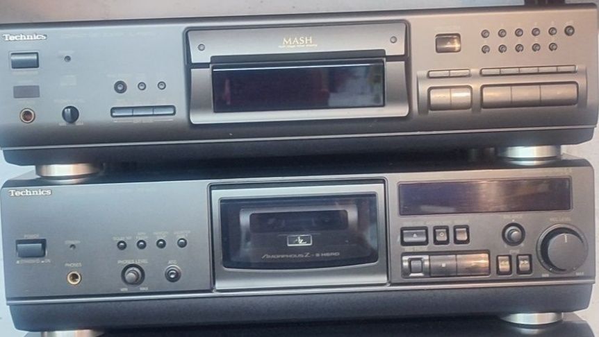 wieża Technics, deck, CD amplituner