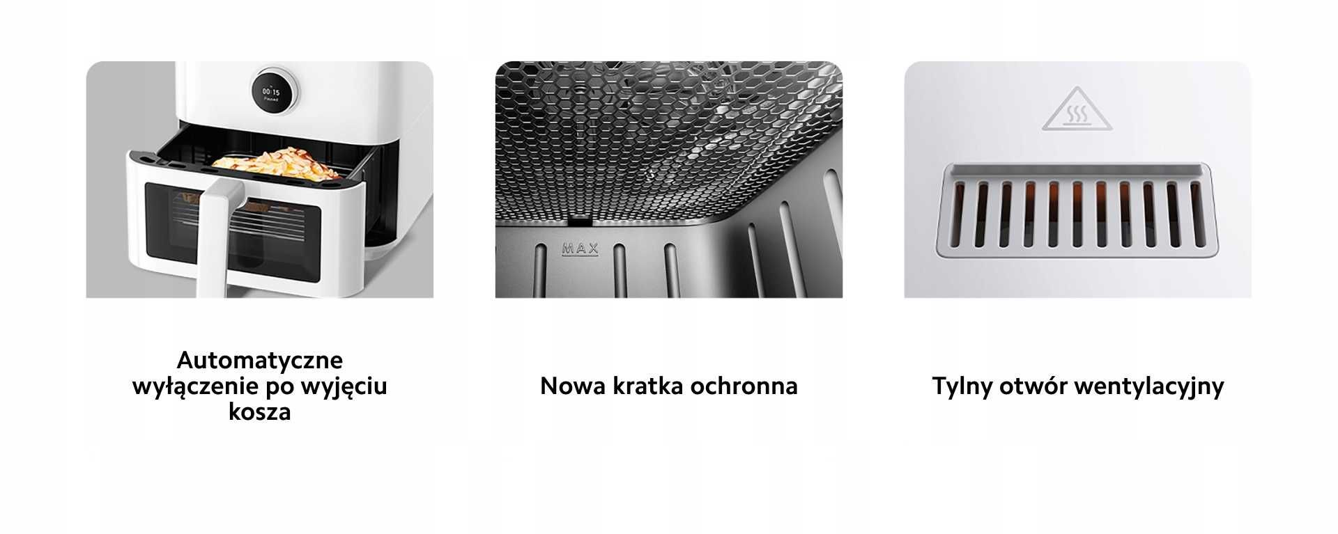 HIT Frytownica Beztłuszczowa Air Fryer Xiaomi Mi Smart 5.5L NOWCZESNA