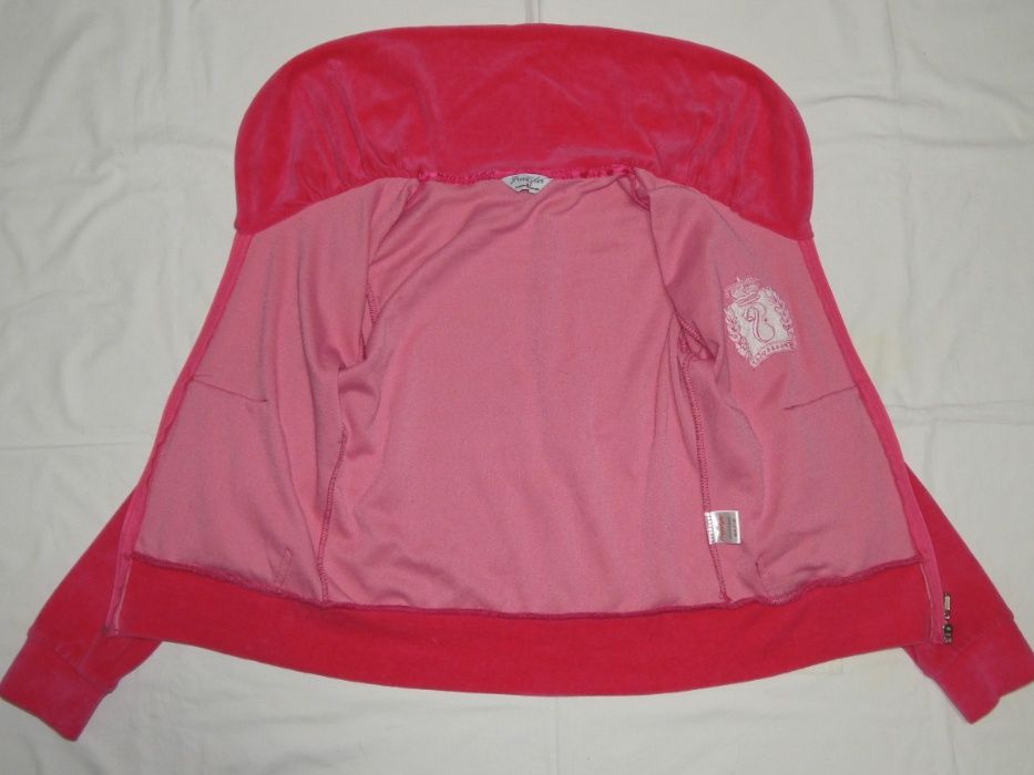 Розовая малиновая велюровая кофта Freestyler на девочку 9-10 лет.