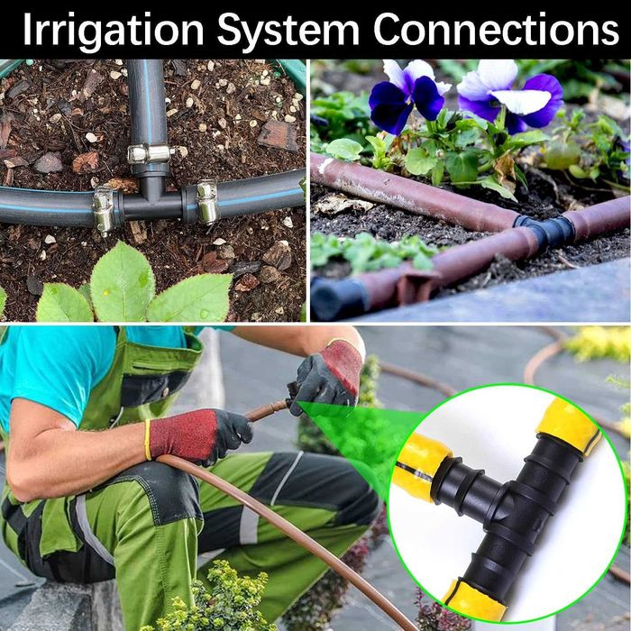 Zestaw 20 złączy 16 mm RYXZEN do systemu nawadniania ogrodu