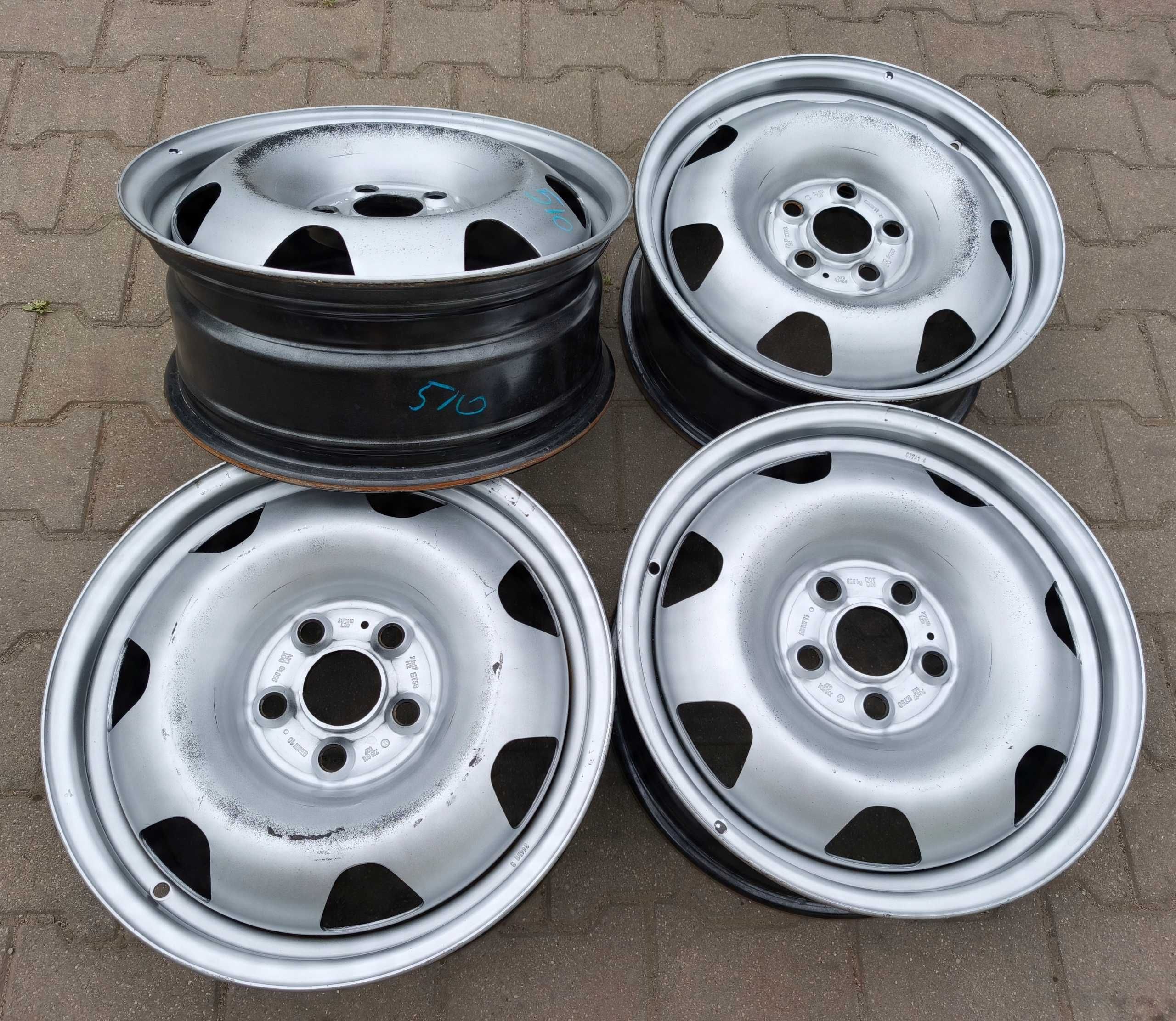 Felgi stalowe 17 VW Transporter T5 T6 Multivan Caravella KPL