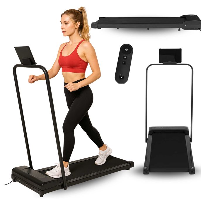 Bieżnia Treningowa do Domu Biura lekka Niska Elektryczna z Pilotem