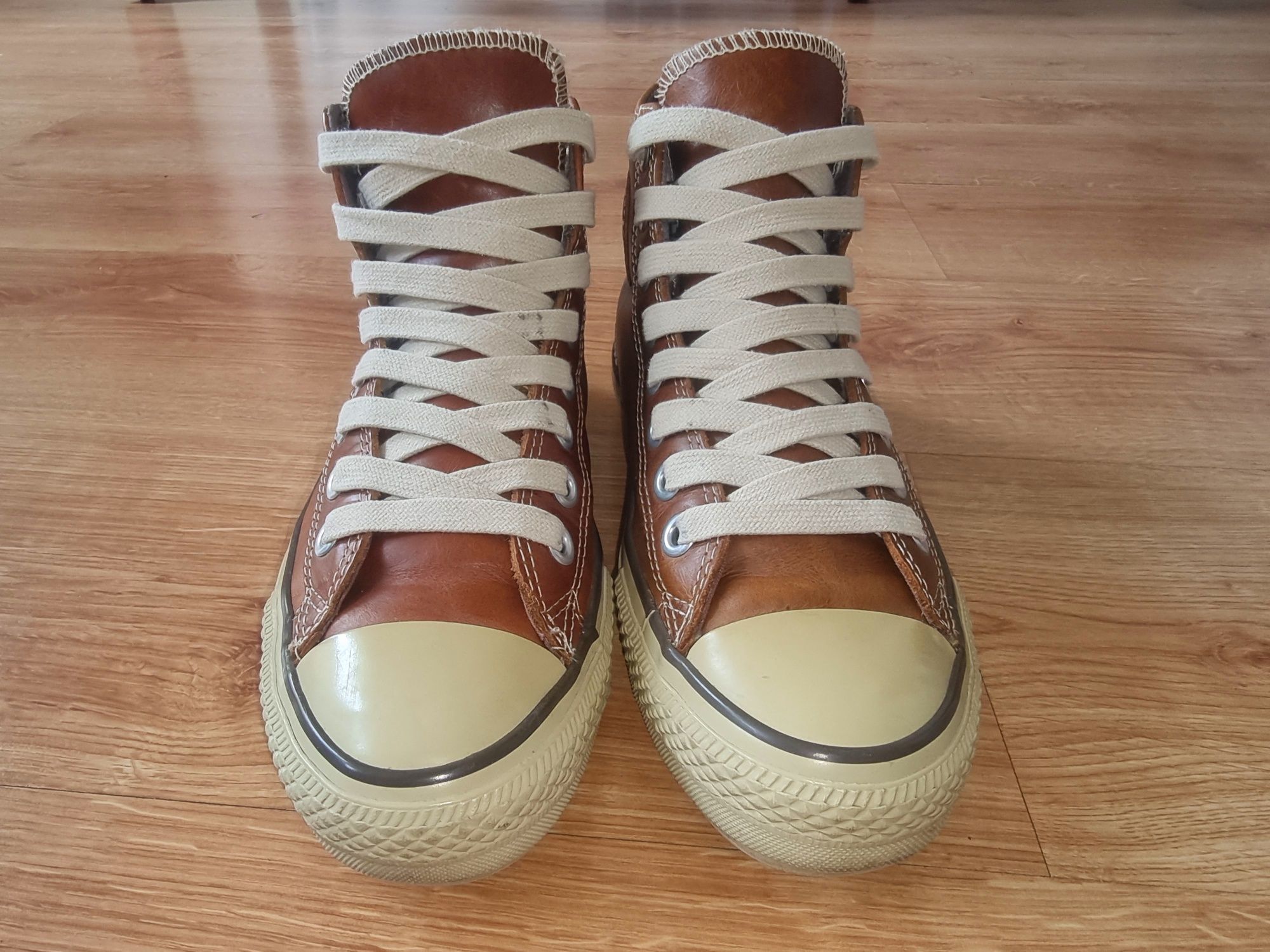 Skórzane buty Converse All Star Mid Pinecone Boots, rozmiar 40-40.5