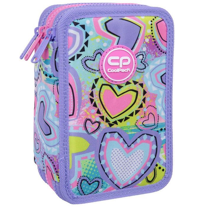 Piórnik 3-Komorowy Z Wyposażeniem Coolpack Jumper 3 Sew Heart Patio