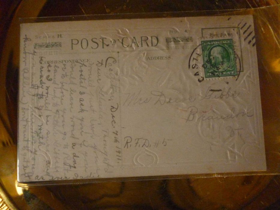 Bardzo stare kartki z cennym znaczkiem 1900r