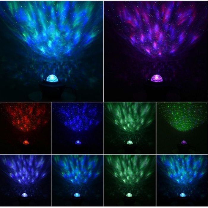 Projektor Gwiazd Rzutnik Nieba Lampka Nocna LED Głośnik Bluetooth