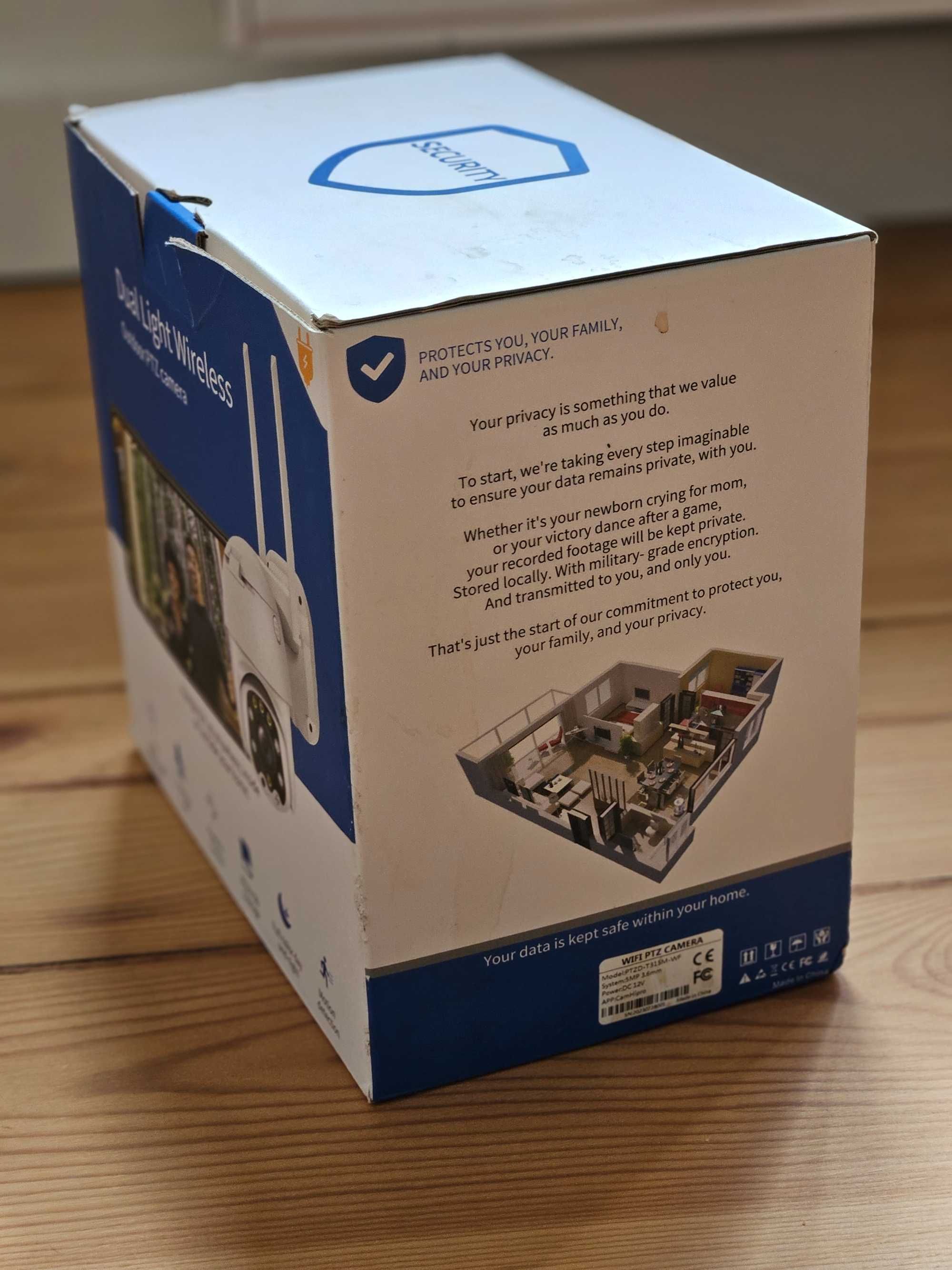 Kamera obrotowa wew/ zewnętrzna IP WIFI 3X ZOOM