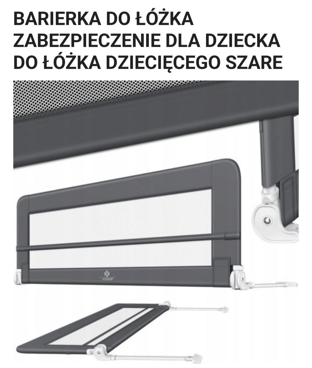 Kratka ochronna do łóżeczka dziecięcego dla dzieci, składana