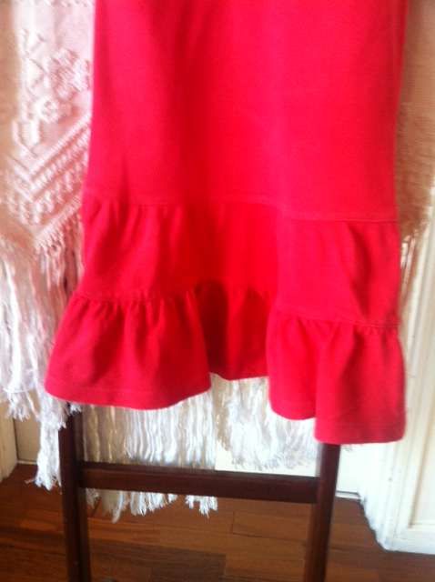 Vestido Zara Lefties em piquet vermelho tamanho 3-4 anos menina