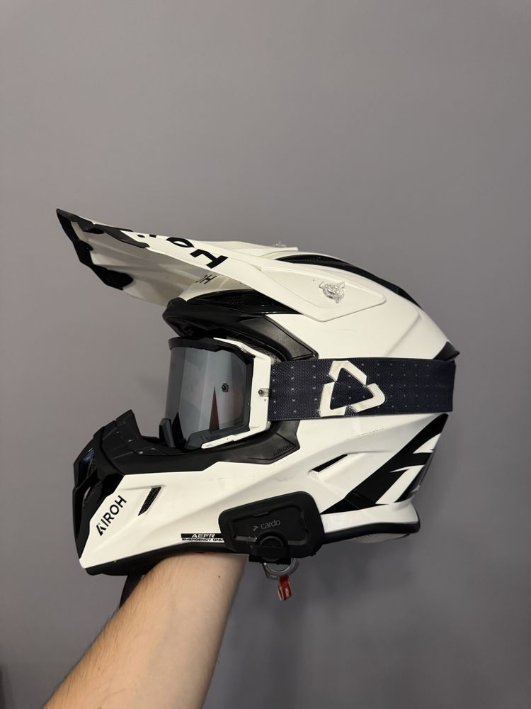 Kask Airoh Aviator Ace II +gogle leatt velocity 5.5