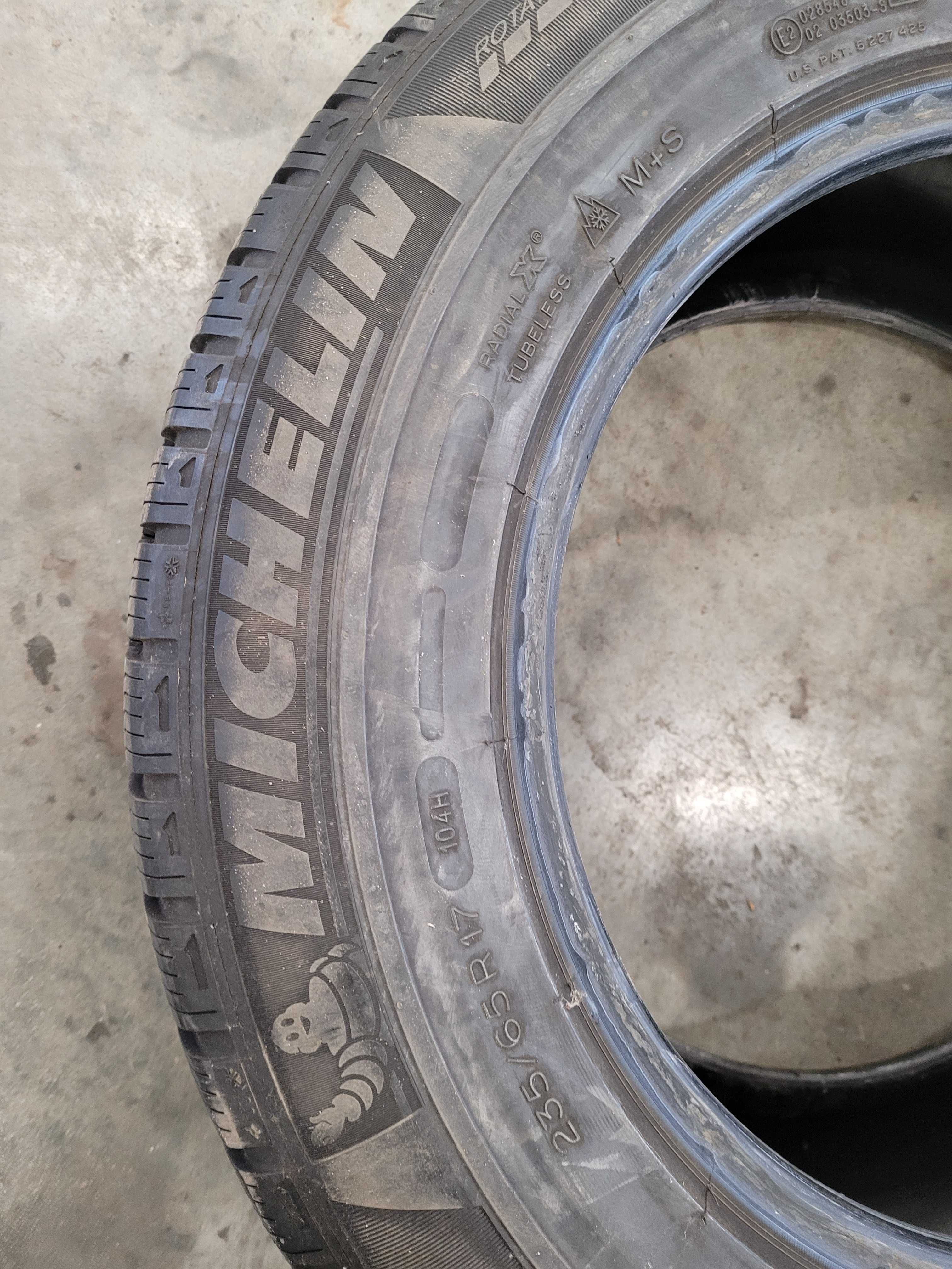 opony 235/ 65 17 michelin zima 4 sztuki komplet