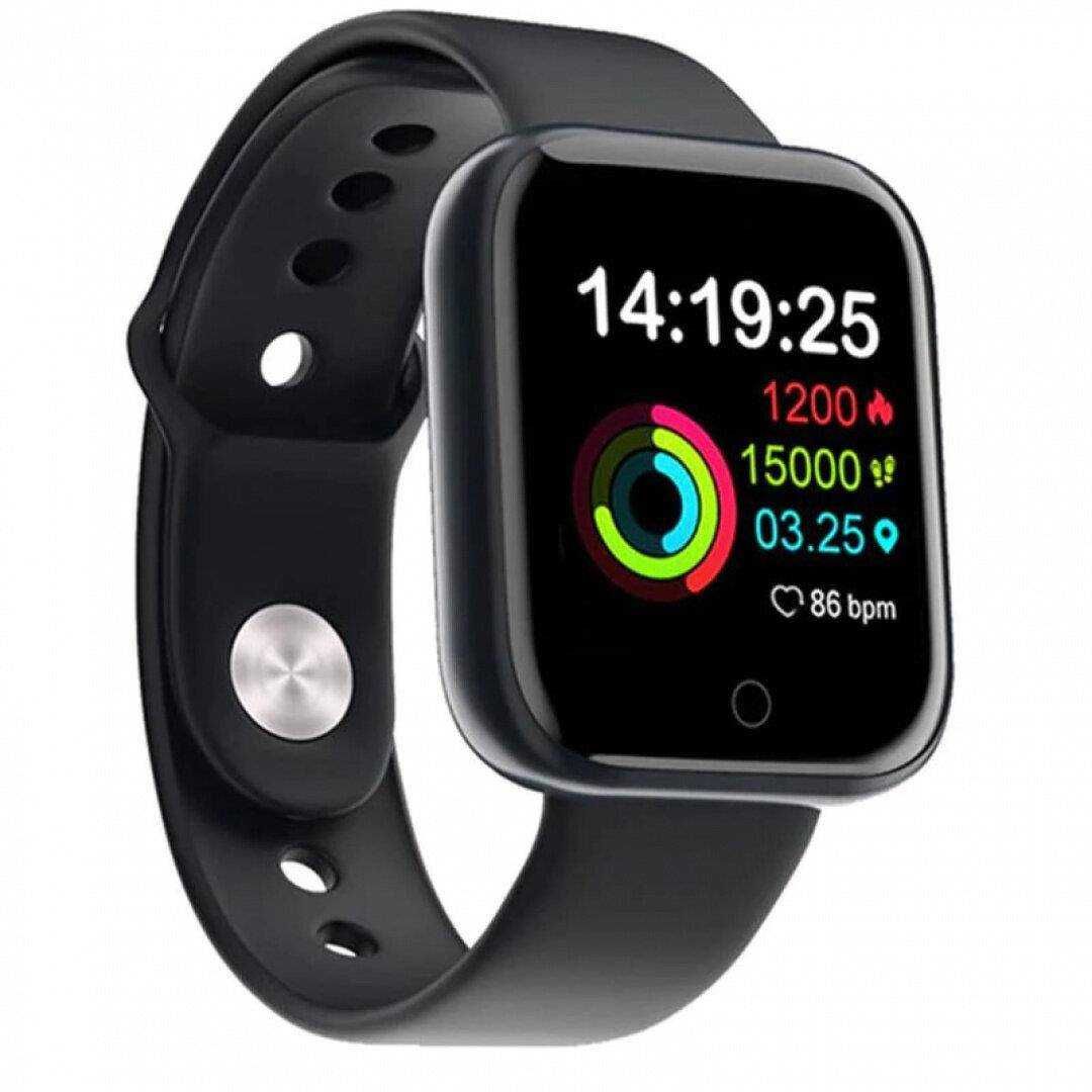 Smartwatch - inteligentna opaska, czarny smartwatch + DRUGI GRATIS