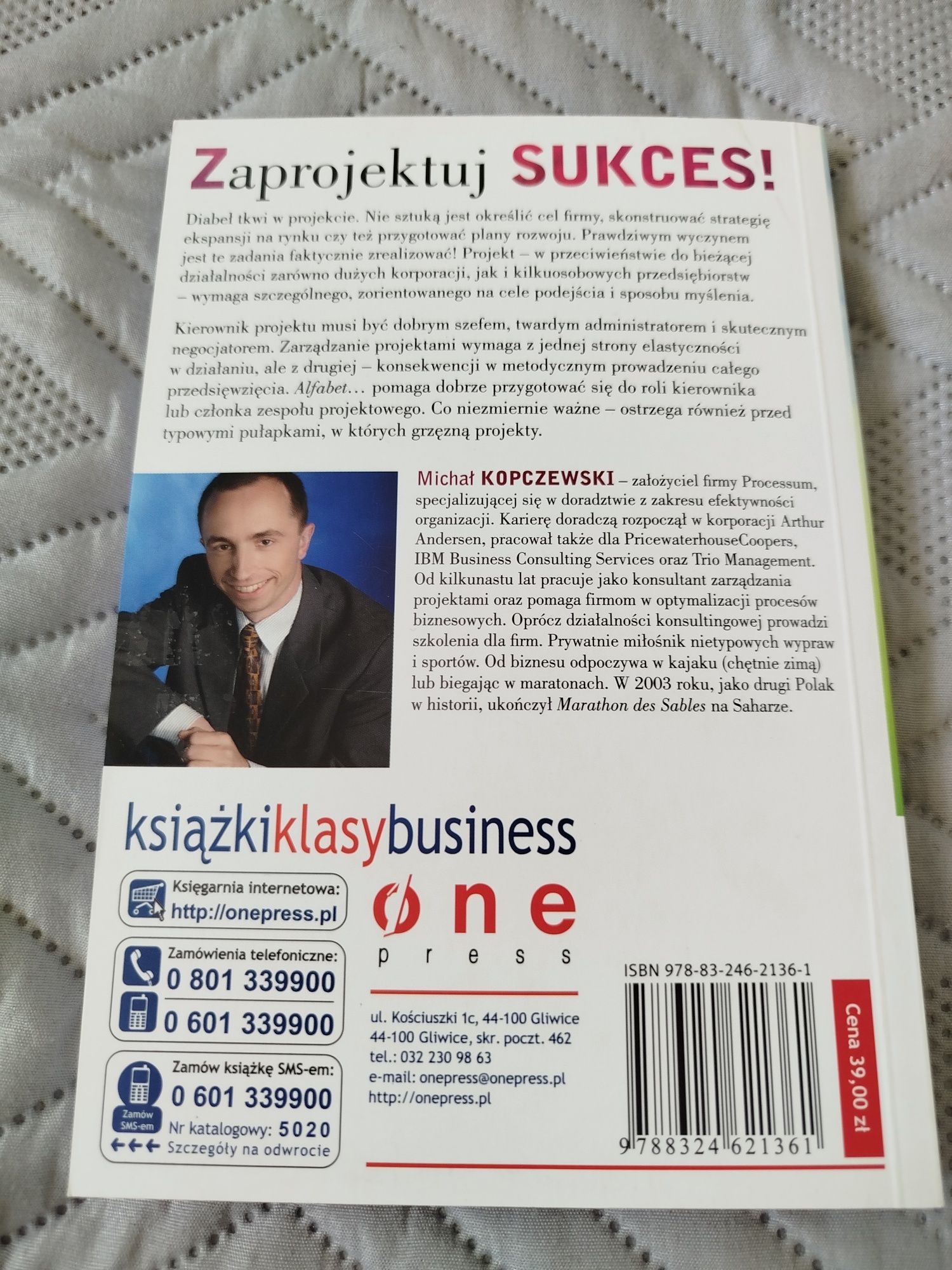 Książka Alfabet zarządzania projektami Michał Kopaczewski 2009