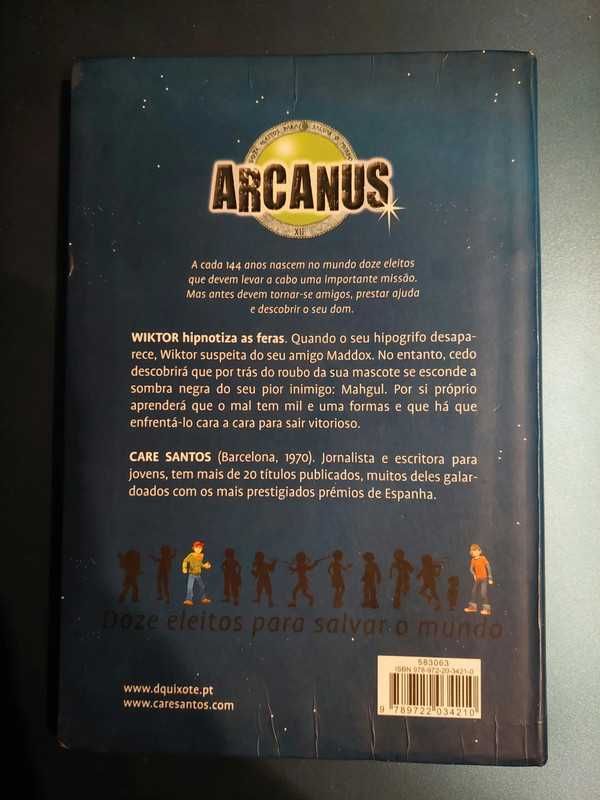 Livro juvenil - Arcanus: Wiktor hiptoniza as feras