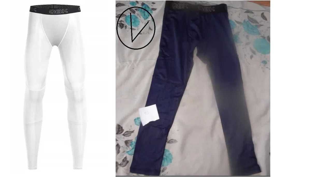 PROMOCJA->legginsy męskie rozm.XL granatowe