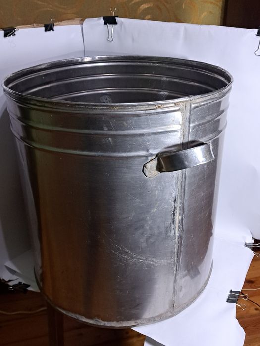 Каструля,  СССР,  Нержавейка, 65 литров,  выварка