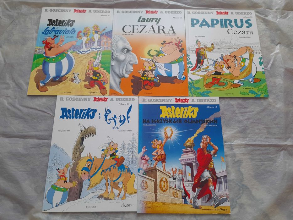 Zestaw komiksów ASTERIKS ASTERIX 5 sztuk Egmont 2008 Stan Bardzo dobry