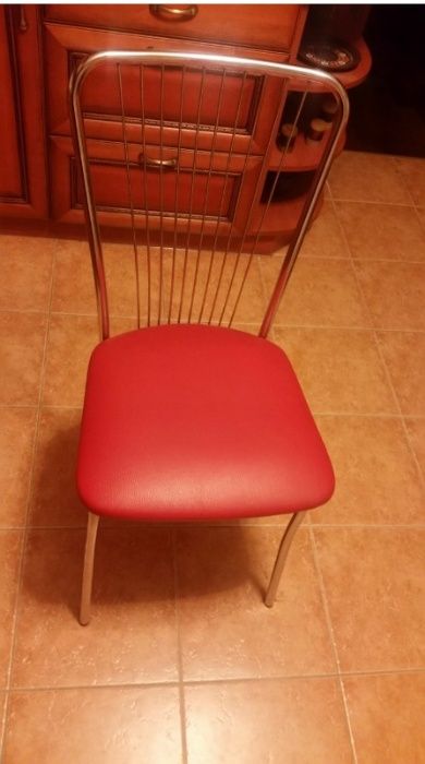 Komplet 4 krzeseł NERON - czerwony