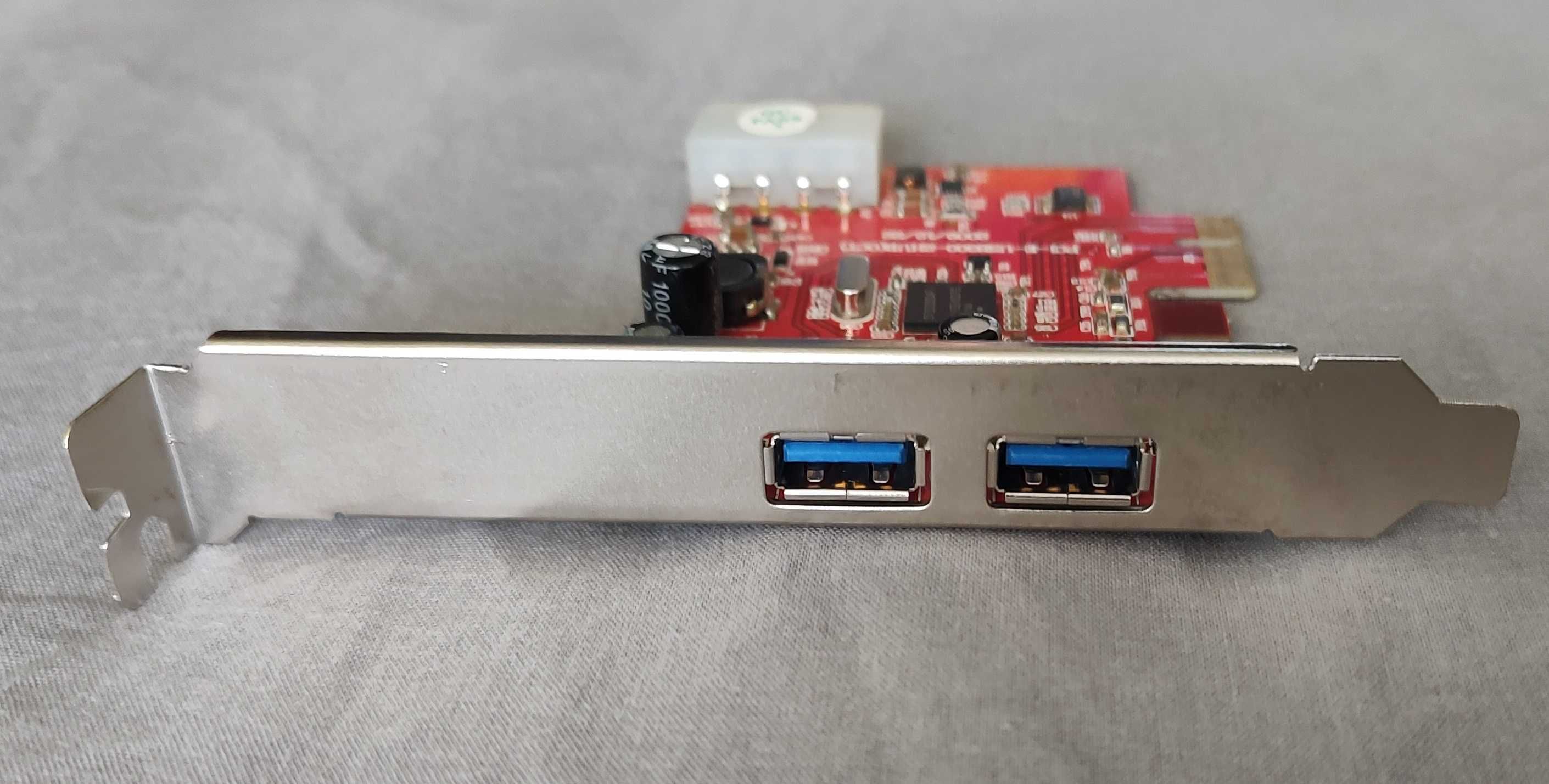 Karta kontroler tylny panel śledź 2x USB 3.0 PCIe