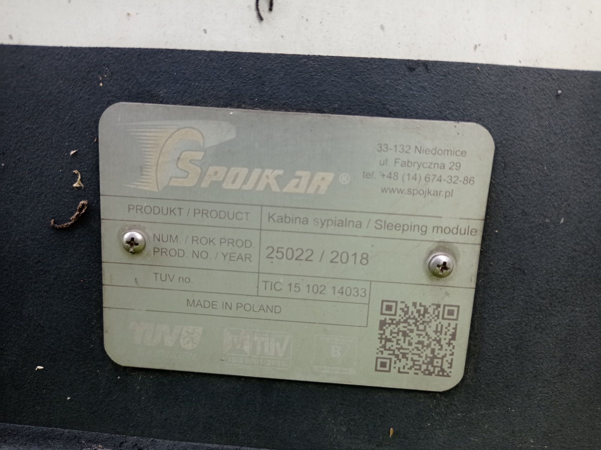 Sypialnia spojtrak kurnik gołębnik kabina do busa master