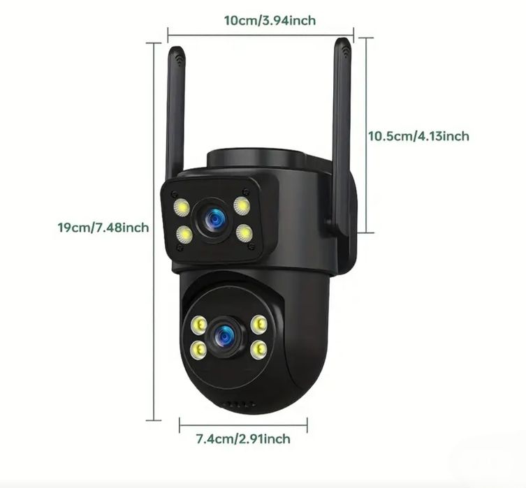Kamera WIFI Obrotowa 6MP Dwa Obiektywy IP65
