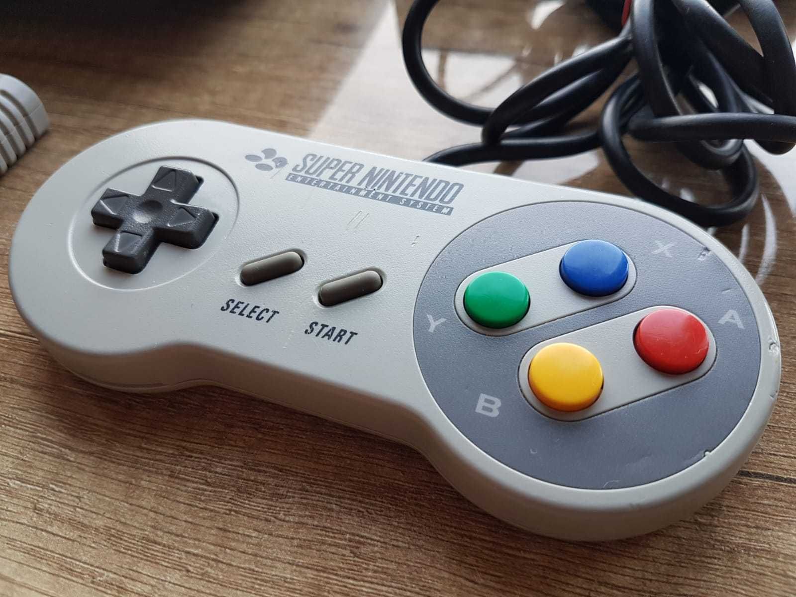 Zestaw Nintendo SNES Prezent Pady Kable Gra 100%