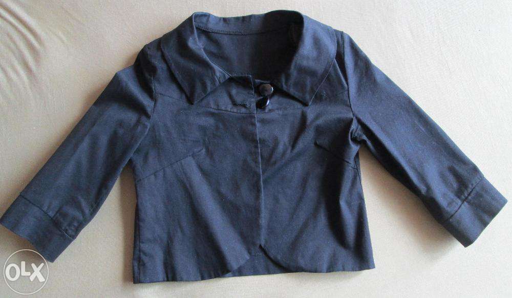 czarna, elegancka narzutka / bolerko / marynarka