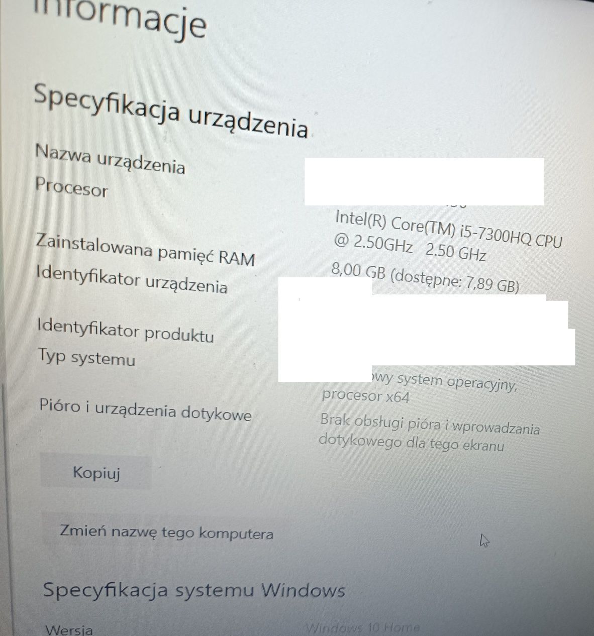 Laptop asus rog 1 TB idealny do nauki