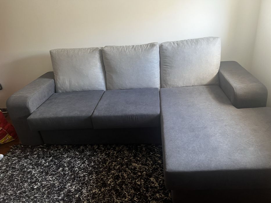 Sofa cinza como novo