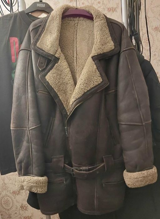 Натуральна дублянка роз.М коричнева чоловіча ECHTES LEDER Туреччина