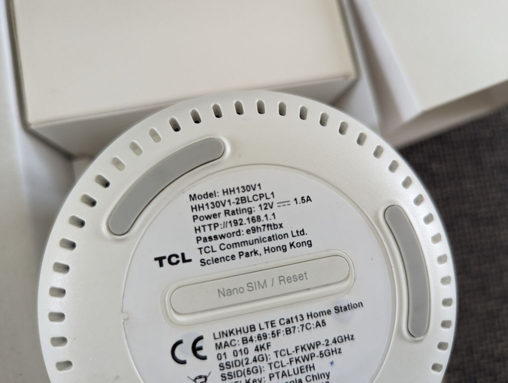 TCL LinkHub router 600 Mbps LTE cat 12 bez simlocka internet na SIM TV