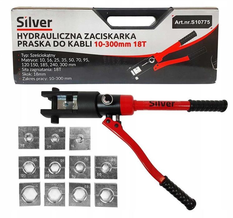 Гідравлічні прес-кліщі для кабелю Silver S10755 16-300 мм2 Кримпер
