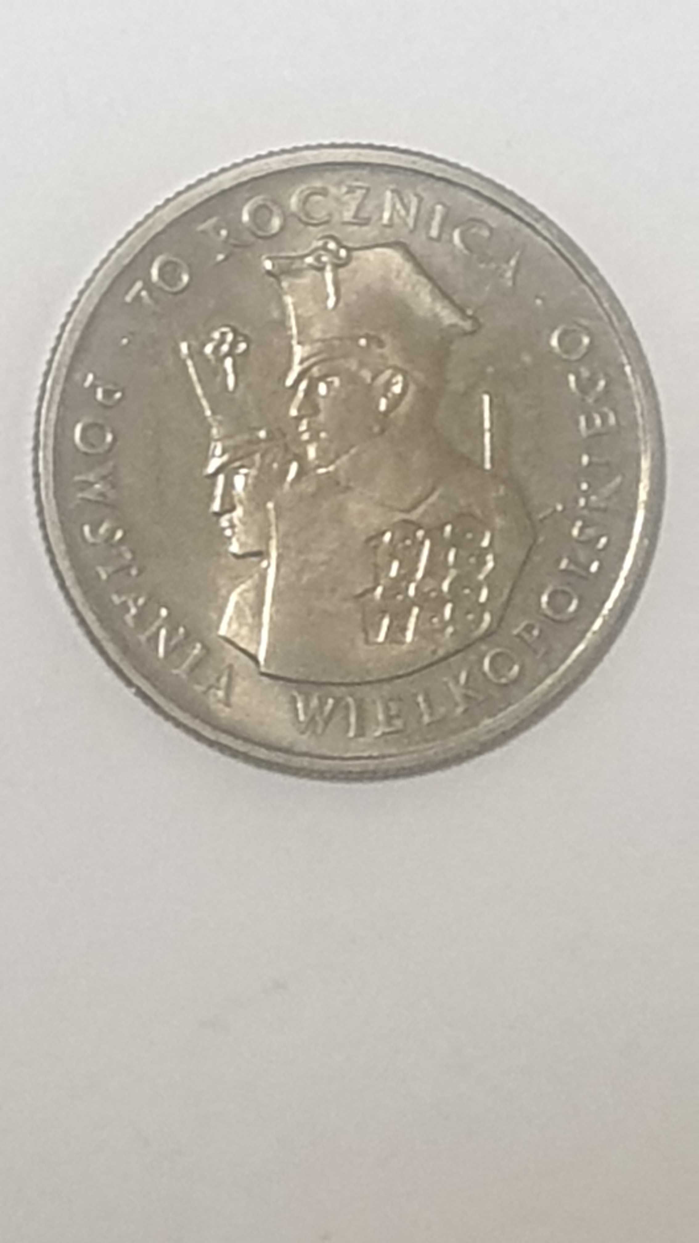 Moneta 70 rocznica Powstania Wielkopolskiego 1988- 100 zł