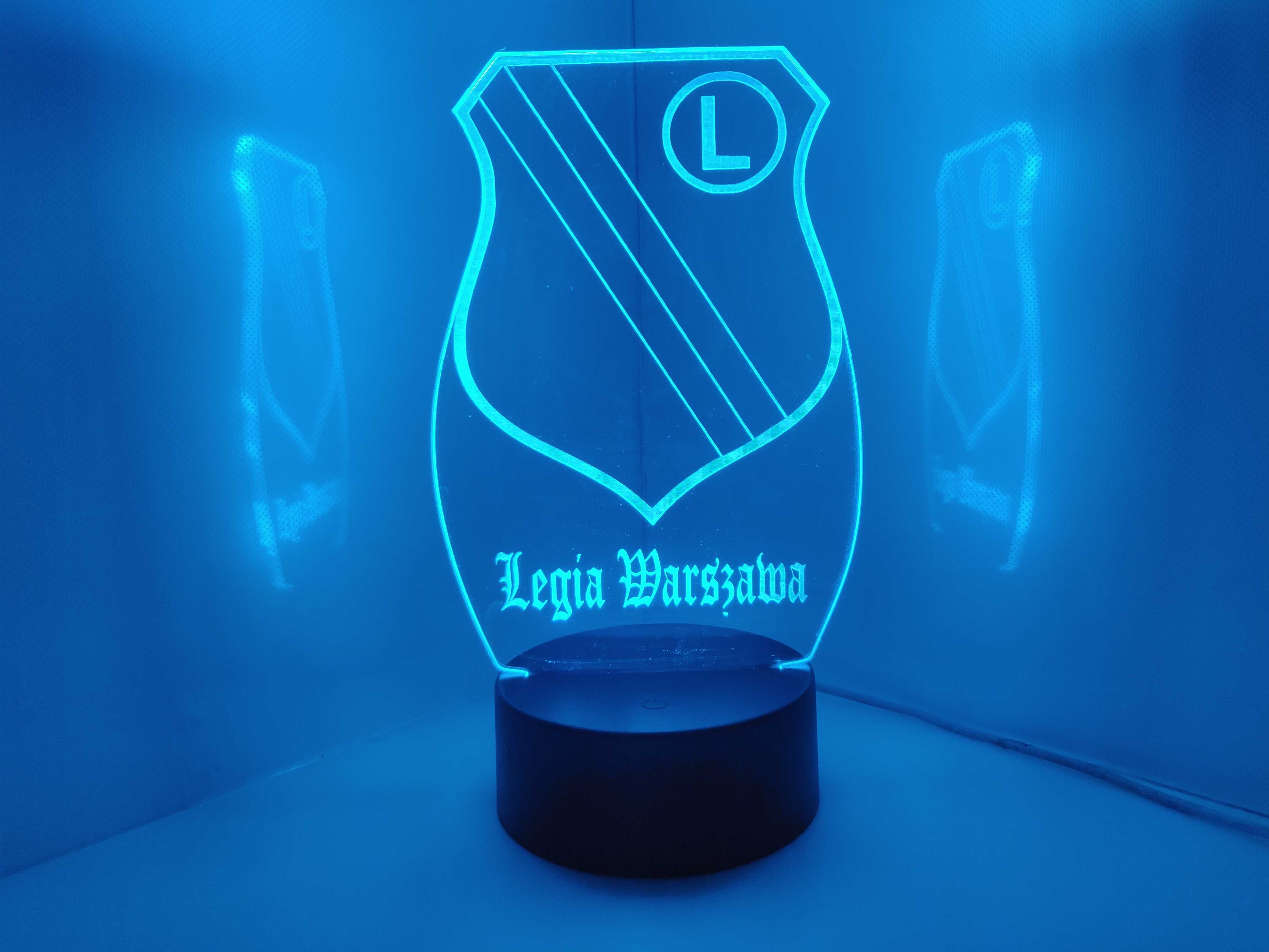 LEGIA WARSZAWA logo herb lampka LED na pilota, PREZENT dla KIBICA!